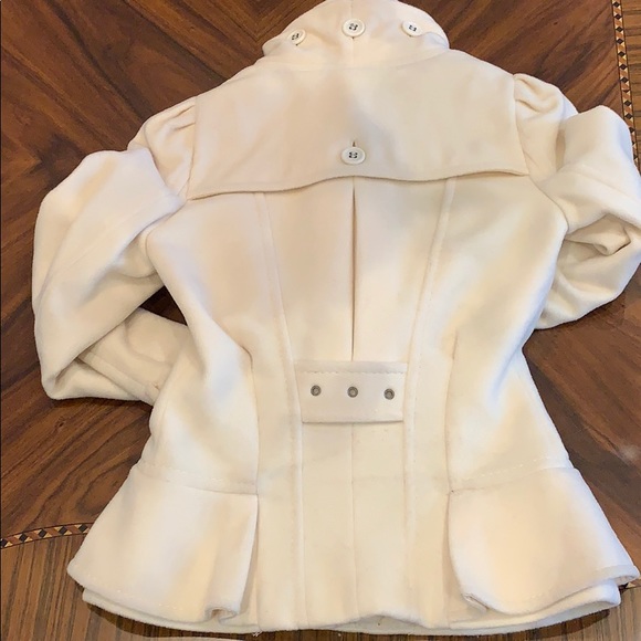 Cream short wool jacket - Picture 5 of 10